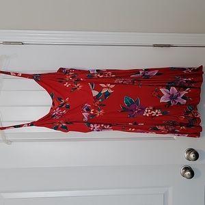 Red Floral Cami Dress
